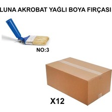 Aydogan's Izmir Fırça Arge Toptan Luna Akrobat Yağlı Boya Fırçası No 3 - 12 Adet
