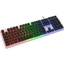 Aydogan's Rgb Işıklı Membran Oyun Klavyesi - Tam Set ile Yüksek Performans