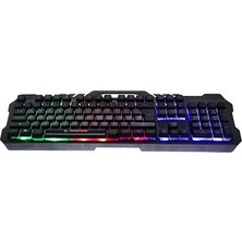 Aydogan's Rampage KB-R57 X-Jammer Gökkuşağı Aydınlatmalı USB Tam Türkçe Gaming Oyuncu