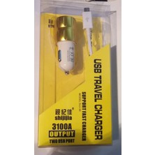 Aydogan's Çift USB Girişli 3.1 Çıkışlı Seyahat Seti Android / Micro USB