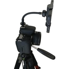 Pratic Prompter Kamera Üstü Telefon Tutucu + Bluetooth Kumanda Seti