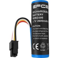 Renas Store Efcell Beko 300 Tr 3.7V / 3.6V 2600MAH 9.62WH 4 Pin Soketli Li-Ion Yazar Kasa Pos Batarya Pili (VPS906R)