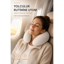Seyahat Boyun Yastığı ,visko Hafızalı Seyahat Yastığı , Ortopedik Visko Seyahat Yastık