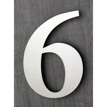 Empressco Paslanmaz Çelik Kapı Numarası 20 cm No 6