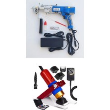 Tufty Mini Tufting Set (AK-V Tufting Makinesi (Tabancası) ve Tıraş Makinesi)