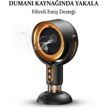 Solezon Duman Emici Fan Masaüstü Filtreli Hava Temizleyici Mini Fan