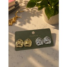 Zamia Design Asimetrik Küpe
