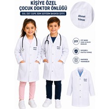 Lalvera Kişiye Özel Çocuk Doktor Önlüğü – Isim Soyisim Yazılı Doktor Kostümü, Çocuk Doktor Seti, Meslek Kostümü, Hediye