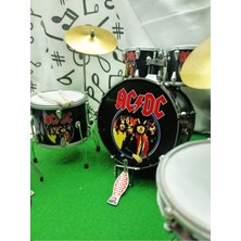 Empressco Ac/dc Minyatür Enstrüman Bateri Davul Seti Baterist