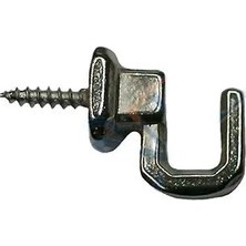 Mudanis Vidalı Kanca, Askı Küçük - 15X18MM, Nikel - 1 Adet