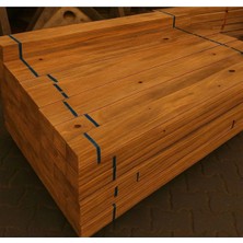 Dekorela 1,8X8X120 cm Silinmiş Tahta 10 Adet Emprenyeli