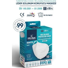 Empressco FFP2/N95 Maske Beyaz Renk 100 Adet