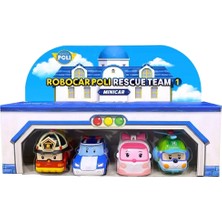 Robocar Poli Mini Kasabanın Kurtarma Araçları 4'lü POLI/MRT-760