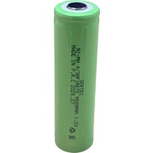 Sertec - 1.2V 4500 Mah - 4/3AF - Ni-Mh Şarjlı Pil - (Başsız / Flat Head)