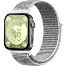 Royaleks Huawei Fit 4 Hasırlı Cırtcırtlı Kordon (Saat Değildir) - Beyaz