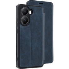 Royaleks Xiaomi Poco X7 Pro Kılıf Flip Cover - Lacivert
