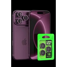 Royaleks Newface Apple Iphone 18 Pro Max Raze Metal Kamera Lens - Bordo