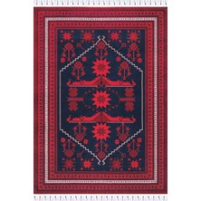 Bahariye Halı Inci İN02 Premium Koleksiyonu Afgan Desen Yün Halı