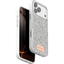 Royaleks Onegif Apple Iphone 17 Pro Bright Simli Kapak - Beyaz