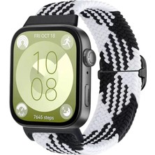 Royaleks Huawei Fit 4  Kordon (Saat Değildir) - Siyah-Beyaz