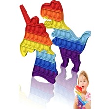 Empressco Popit Oyuncak Çeşitleri Pop It Push Buble Fidget Popit Popit Oyuncak 2 Li Dinazor Unicorn