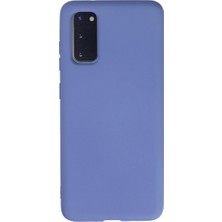 Samsung Galaxy S20 Kılıf Nano Içi Kadife Silikon - Lila