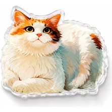 Joinkidz 3D Parlak Kedi Figürlü Parlak Akrilik Mandal Toka