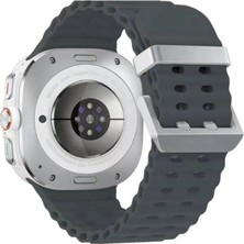 Mudanis Watch 7 Ultra KR417 Rug Silikon Kordon - Koyu Gri