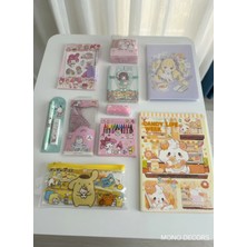 Mono Decors Kawaii Dream 10 Parça Kırtasiye Seti Sevimli Karakterli Sarı Öğrenci Okul Seti