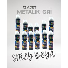 Metalik Gri Sprey Boya 200 ml Iegazc0
