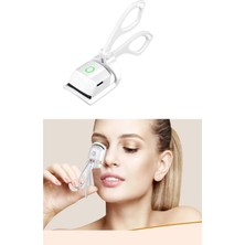 Silikon Uçlu Elektrikli Kirpik Kıvırıcı 2 Sıcaklık Modlu USB Şarjlı Kolay Rimel Kirpik Bigu
