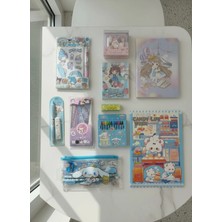 Mono Decors Kawaii Dream 10 Parça Kırtasiye Seti Sevimli Karakterli Turkuaz Öğrenci Okul Seti