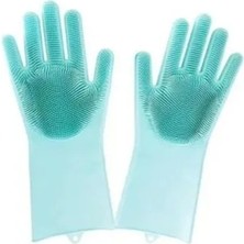 Sihirli Isıya Dayanıklı Silikon Çok Amaçlı Bulaşık Eldiven Fırçası Magic Gloves