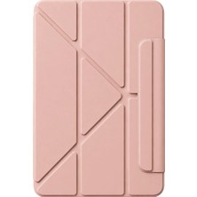 Apple Ipad 2025 10.9 10.nesil (A16) Edz Manyetik Standlı Tablet Kılıfı - Rose Gold