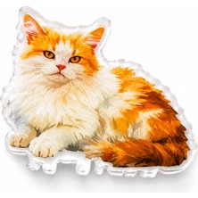 Joinkidz 3D Parlak Kedi Figürlü Parlak Akrilik Mandal Toka