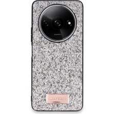 Royaleks Onegif Xiaomi Redmi A3 4g Bright Simli Kapak - Gümüş