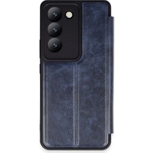 Royaleks Vivo V30 Lite 4g Kılıf Flip Cover - Lacivert