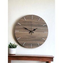 Empressco Ahşap Minimalist Sade Dekoratif Duvar Saati Bohem Soyut Duvar Saati