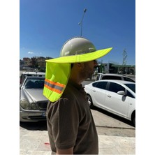 Empressco Baret Güneşliği - Baş Boyun Koruma - Güneş Koruması - Sarı Renk