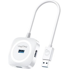 Hype Store Veggieg 4 Port USB 3.0 Çoklayıcı Hub Beyaz