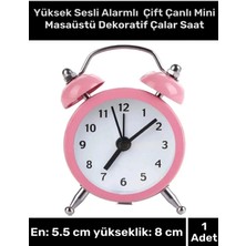 Empressco Yüksek Sesli Dekoratif Çalar Saat - Masaüstü Pilli Çift Çanlı Alarmlı Saat