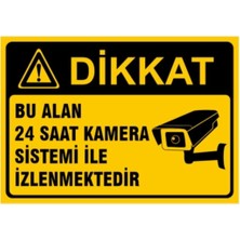 Empressco 5 Adet Bu Alan 7/24 Kamera Sistemi ile Izlenmektedir Levhası