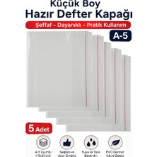 ArtMaster Hazır Defter Kaplığı Şeffaf Buzlu Beyaz A4 10 Adet 1 Paket Cırtlı Ayarlanabilir Kendinde Yapışkanlı Kaplık Okul Sınıf