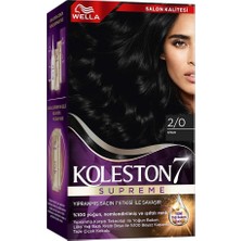 Hepta Collection Koleston Kit 2-0 Siyah Saç Boyası