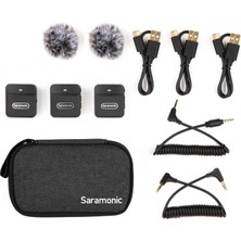 Saramonic BLINK100 B2 Kablosuz Yaka Mikrofonu, Kamera Kamera Akıllı Telefon Için, 10 Saat Pil, 50 M