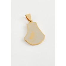 Zero Land Kmrsfres Boks Eldiveni Çelik Kolye Ucu 2,5 cm Sarı