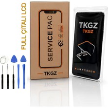 Tkgz - Xiaomi Redmi Note 8 Uyumlu Servicepack LCD Ekran Dokunmatik Mavi Full Çıtalı + Tamir Kiti