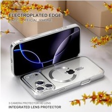 - iPhone 17 Pro Max ile Uyumlu Magsafe Destekli Kamera Korumalı Şeffaf Yumuşak Telefon Kılıfı