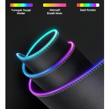 Rgb LED Gaming Mouse Pad 80X30 Xxl - 13 Renk Mod, Gaming Mousepad Işıklı, Oyuncu Büyük Keyboard Mouse Pad Kaymaz USB Plug&play