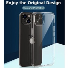 iPhone 13 ile Uyumlu Şeffaf Kılıf, Kamera Korumalı 13 (6.1'') Şeffaf Silikon Kılıf, Kamera Koruyuculu iPhone 13 Kılıfı
